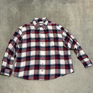 EC Men's IZOD Long Sleeve Plaid Button Down Shirt - Size 2XL